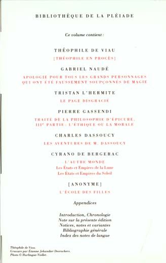 Produktbild: Libertins du XVIIe si&egrave;cle. 1