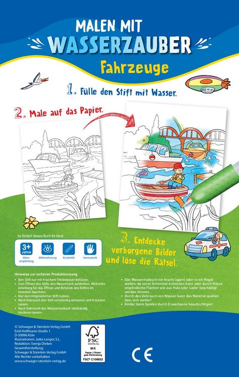 Produktbild: Malen mit Wasserzauber Fahrzeuge