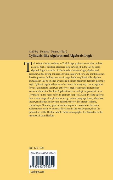 Produktbild: Cylindric-like Algebras and Algebraic Logic