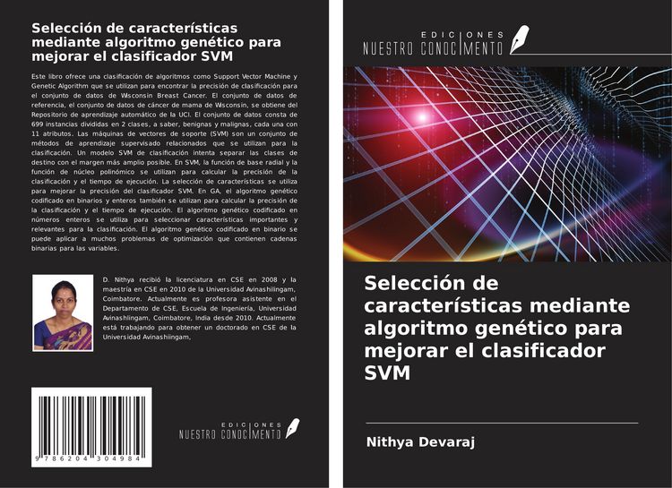 Produktbild: Selecci&oacute;n de caracter&iacute;sticas mediante algoritmo gen&eacute;tico para mejorar el clasificador SVM