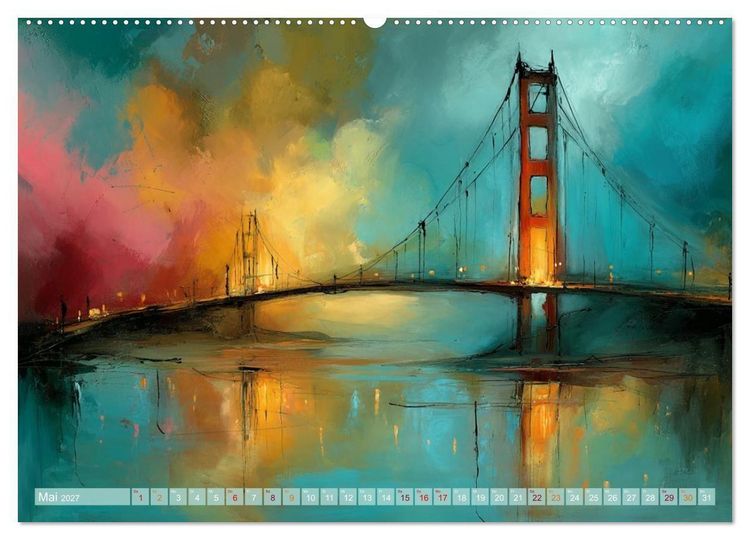 Produktbild: Visionen aus Linie und Raum (Wandkalender 2027 DIN A2 quer), CALVENDO Monatskalender