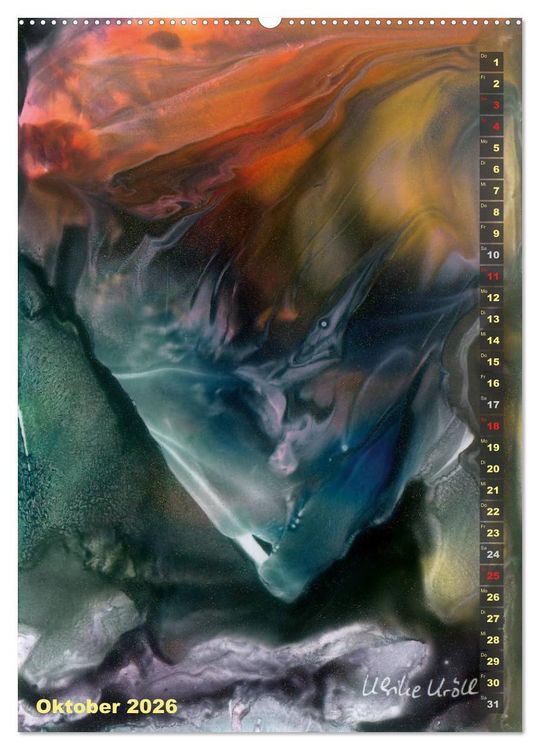 Produktbild: Encaustic-Malerei Kunstkalender 2026 (hochwertiger Premium Wandkalender 2026 DIN A2 hoch), Kunstdruck in Hochglanz