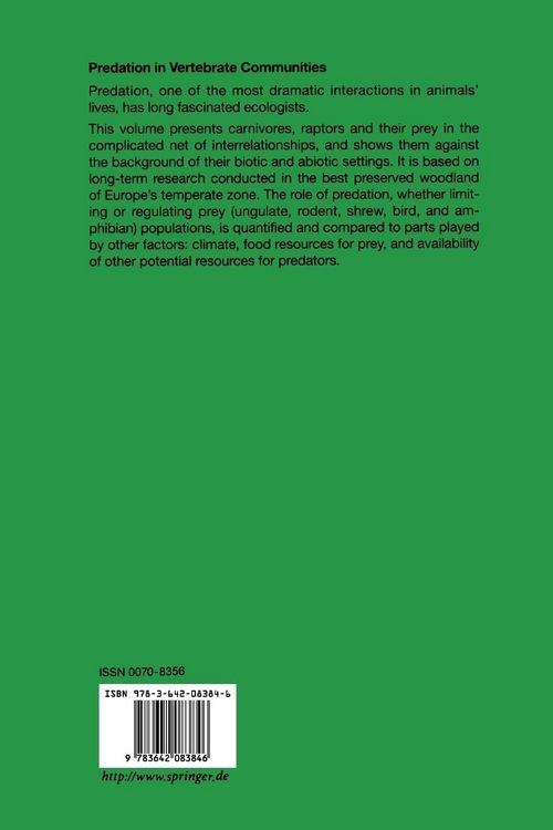 Produktbild: Predation in Vertebrate Communities