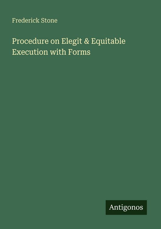 Produktbild: Procedure on Elegit & Equitable Execution with Forms