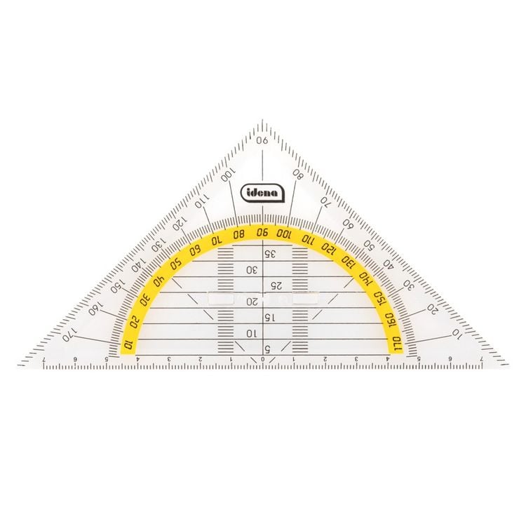 Produktbild: Idena Geodreieck mit Griff 14cm