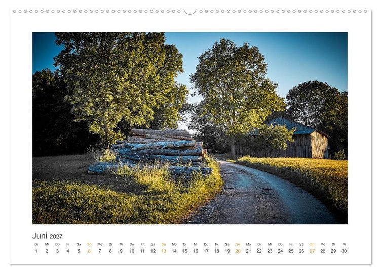 Produktbild: Landschaften des Altm&uuml;hltals (Wandkalender 2027 DIN A2 quer), CALVENDO Monatskalender