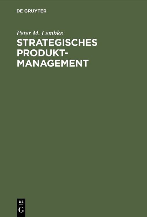 Produktbild: Strategisches Produktmanagement