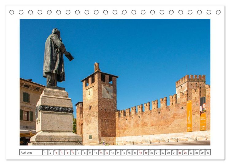 Produktbild: Verona - malerische Stadt mit Charme (Tischkalender 2026 DIN A5 quer), CALVENDO Monatskalender