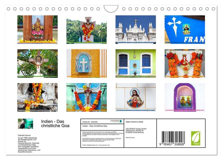 Produktbild: Indien - Das christliche Goa (Wandkalender 2026 DIN A4 quer), CALVENDO Monatskalender