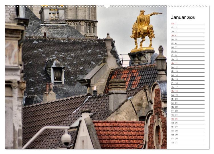 Produktbild: 300mm - Br&uuml;ssel (hochwertiger Premium Wandkalender 2026 DIN A2 quer), Kunstdruck in Hochglanz