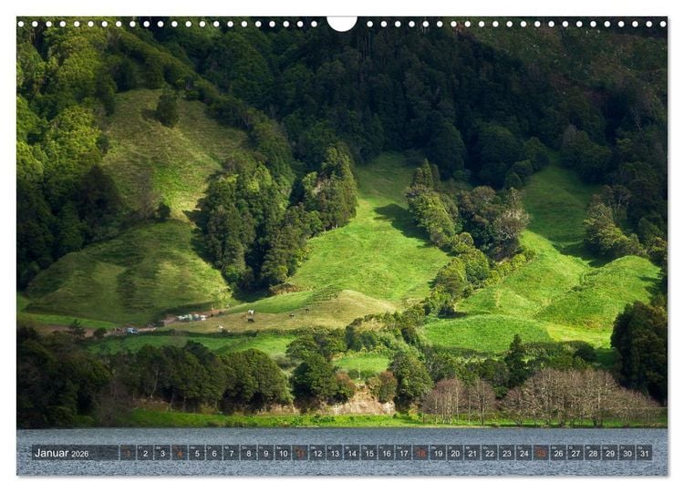 Produktbild: A Z O R E N (Wandkalender 2026 DIN A3 quer), CALVENDO Monatskalender