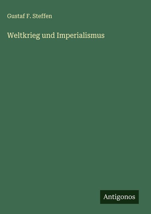 Produktbild: Weltkrieg und Imperialismus