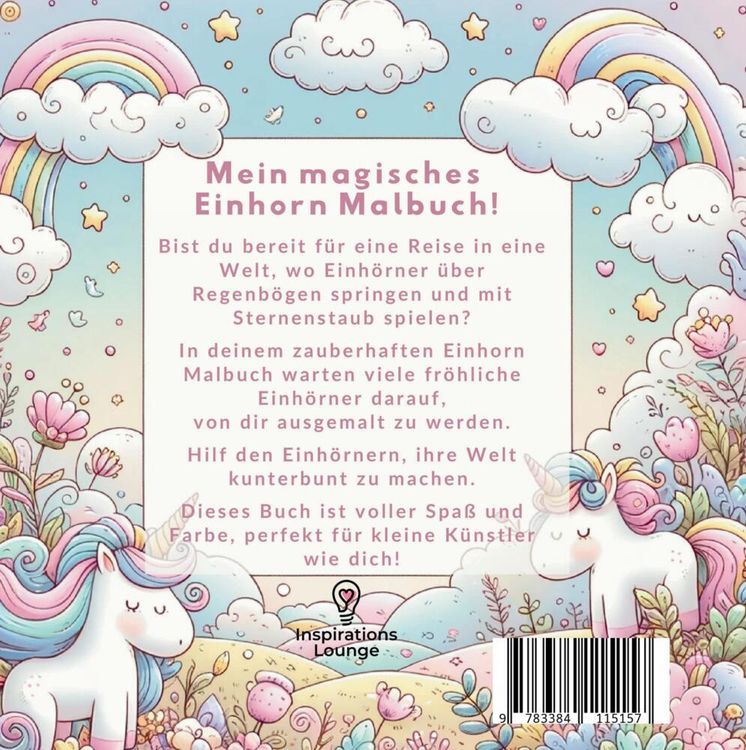 Produktbild: Mein Magisches Einhorn Malbuch: Kreativer Spa&szlig; f&uuml;r M&auml;dchen!