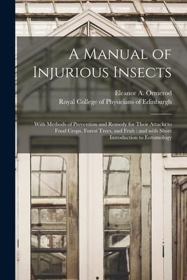 Produktbild: A Manual of Injurious Insects: With Methods of Prevention and Remedy for Their Attacks to Food Crops, Forest Trees, and Fruit: and With Short Introdu