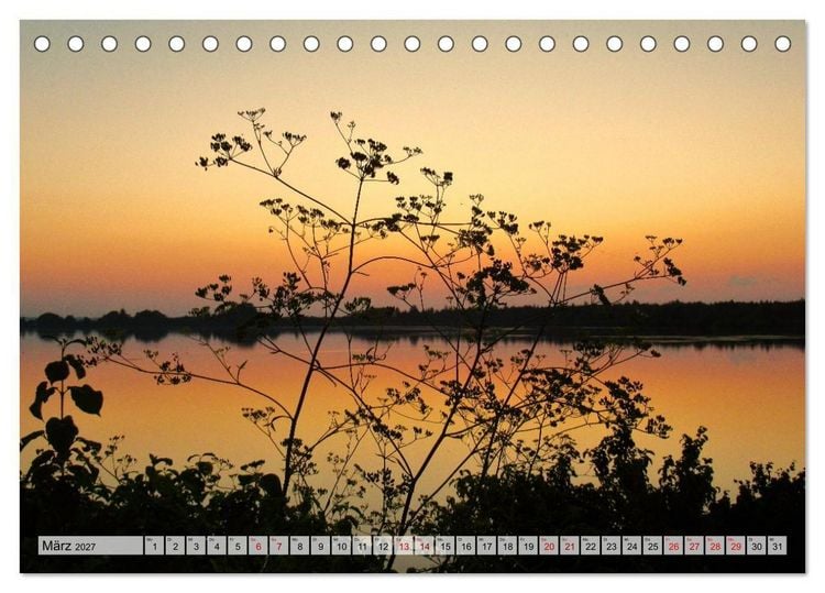 Produktbild: Lech und Wertach - Flusslandschaften im Alpenvorland (Tischkalender 2027 DIN A5 quer), CALVENDO Monatskalender