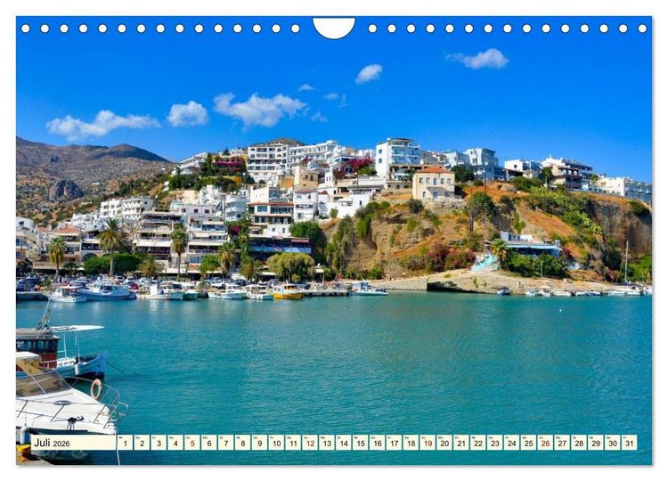 Produktbild: Gr&uuml;nde f&uuml;r Urlaub auf Kreta (Wandkalender 2026 DIN A4 quer), CALVENDO Monatskalender