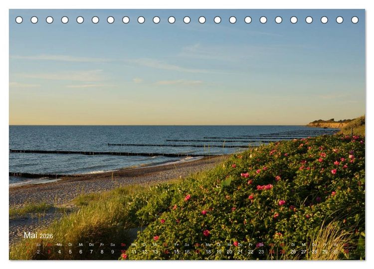Produktbild: Anblicke und Ausblicke auf Fischland Dar&szlig; (Tischkalender 2026 DIN A5 quer), CALVENDO Monatskalender