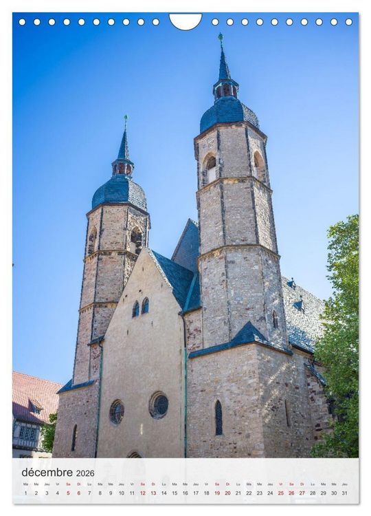 Produktbild: Lutherstadt Eisleben - La ville du grand r&eacute;formateur Luther (Calendrier mural 2026 DIN A4 horizontal), CALVENDO calendrier mensuel