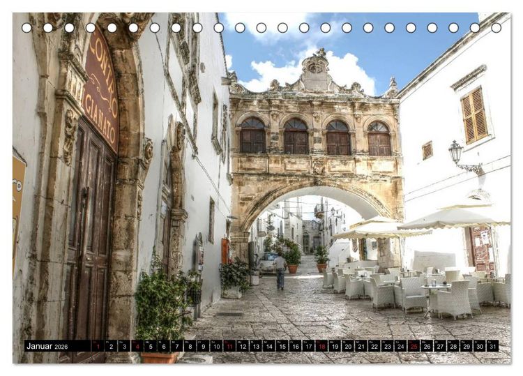Produktbild: Apulien &ndash; Impressionen (Tischkalender 2026 DIN A5 quer), CALVENDO Monatskalender