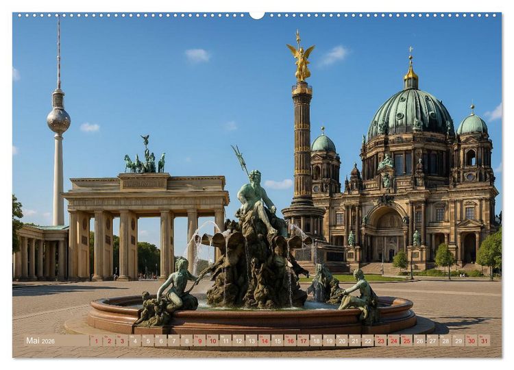 Produktbild: Hauptstadt Patchwork (Wandkalender 2026 DIN A2 quer), CALVENDO Monatskalender