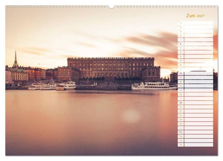 Produktbild: Stockholm - Nordische Sch&ouml;nheit (Wandkalender 2027 DIN A2 quer), CALVENDO Monatskalender