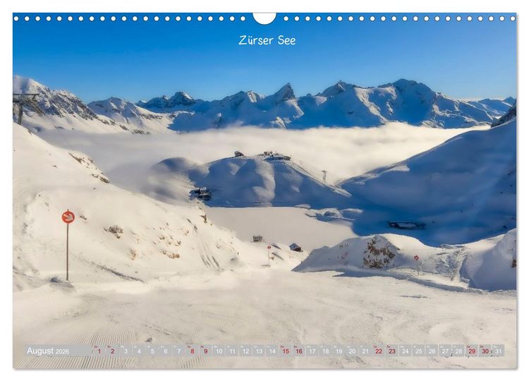 Produktbild: Winterdreams - Lech, Leutasch, Gurgl, Ischgl, S&ouml;lden (Wandkalender 2026 DIN A3 quer), CALVENDO Monatskalender