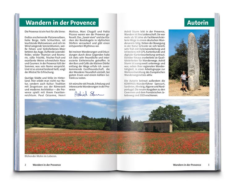 Produktbild: KOMPASS Wanderf&uuml;hrer Provence, 55 Touren mit Extra-Tourenkarte