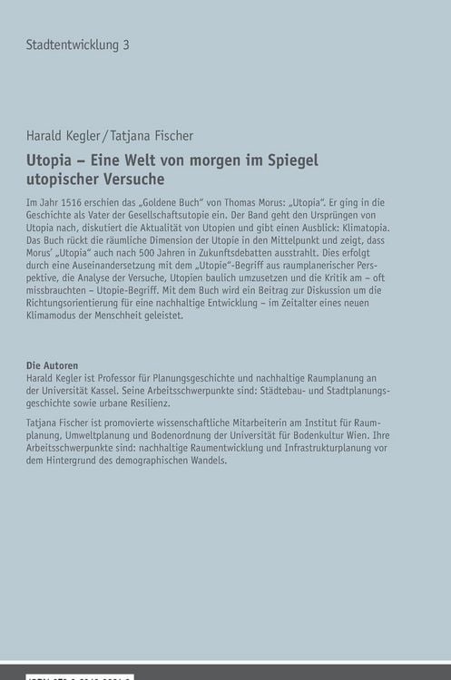 Produktbild: Utopia &ndash; Eine Welt von morgen im Spiegel utopischer Versuche