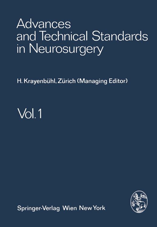 Produktbild: Advances and Technical Standards in Neurosurgery