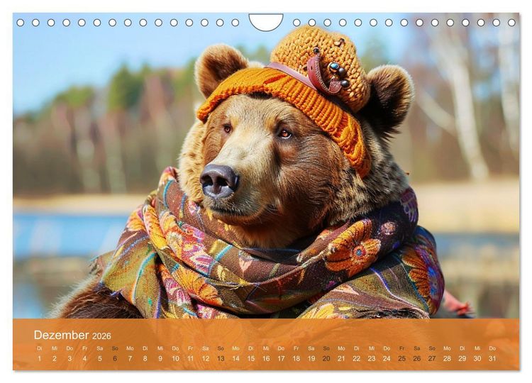 Produktbild: B&auml;rige Noblesse im modischen Portrait. Eleganz und Klasse (Wandkalender 2026 DIN A4 quer), CALVENDO Monatskalender