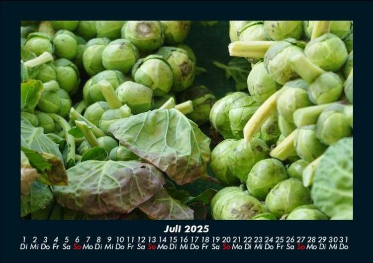 Produktbild: Gem&uuml;sekalender 2025 Fotokalender DIN A5