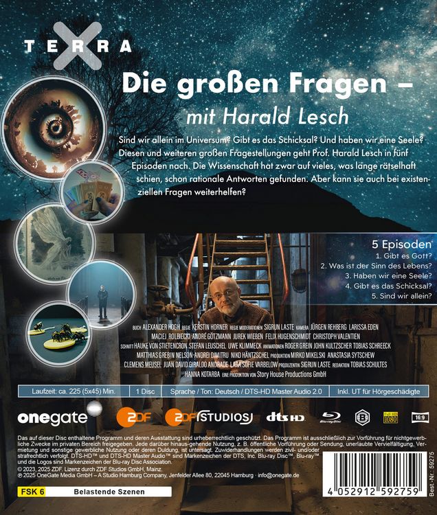Produktbild: Terra X: Die gro&szlig;en Fragen &ndash; mit Harald Lesch