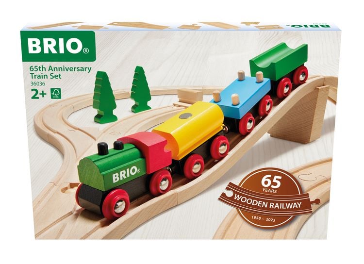 Produktbild: BRIO Classic Railway - 65 Jahre Holzeisenbahn Jubil&auml;ums-Zugset