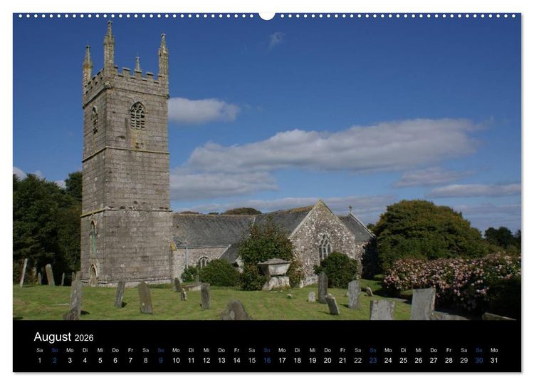 Produktbild: Anblicke und Ausblicke in Cornwall (Wandkalender 2026 DIN A2 quer), CALVENDO Monatskalender