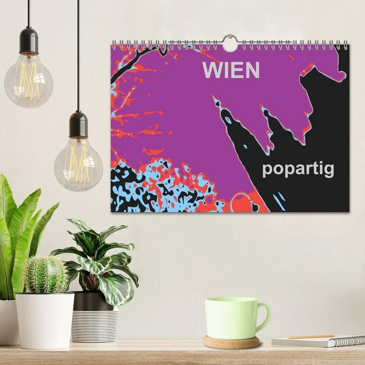 Produktbild: WIEN popartig (Wandkalender 2026 DIN A4 quer), CALVENDO Monatskalender