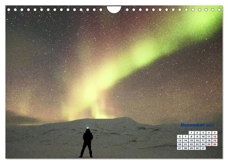Produktbild: Faszinierende Lichterscheinungen am Himmel - Polarlichter (Wandkalender 2027 DIN A4 quer), CALVENDO Monatskalender