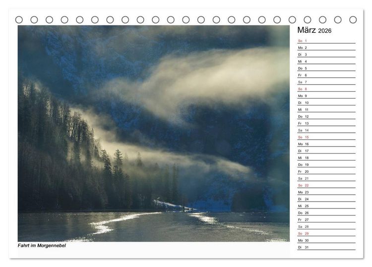 Produktbild: Willkommen am K&ouml;nigssee (Tischkalender 2026 DIN A5 quer), CALVENDO Monatskalender