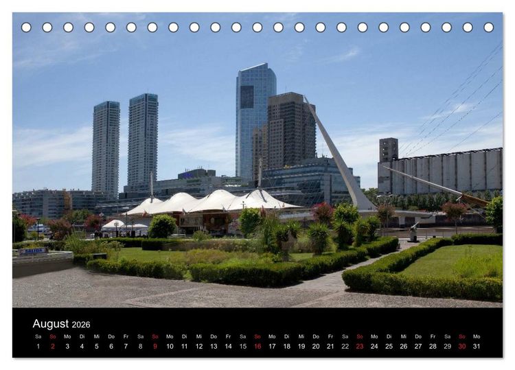 Produktbild: Buenos Aires (Tischkalender 2026 DIN A5 quer), CALVENDO Monatskalender