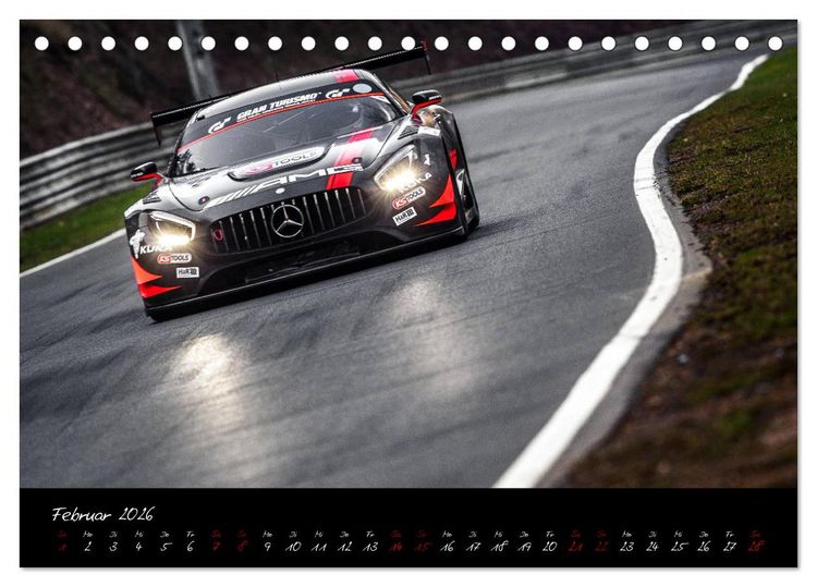 Produktbild: Emotions on Track - Langstreckenmeisterschaft am N&uuml;rburgring - GT3 (Tischkalender 2026 DIN A5 quer), CALVENDO Monatskalender