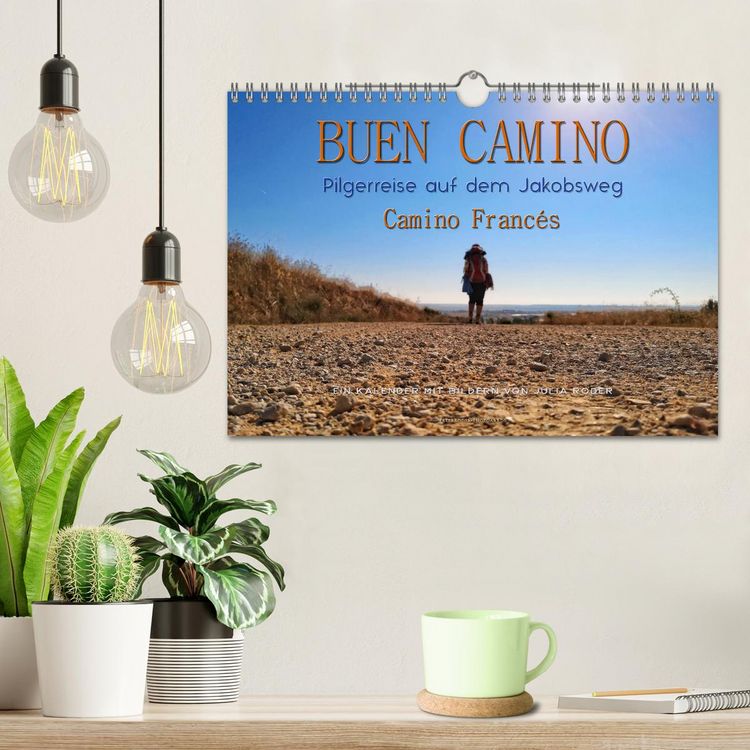 Produktbild: Buen Camino - Pilgerreise auf dem Jakobsweg - Camino Franc&eacute;s (Wandkalender 2026 DIN A4 quer), CALVENDO Monatskalender