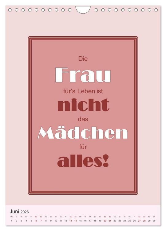 Produktbild: Was Mann &uuml;ber Frau wissen sollte und umgekehrt ... (Wandkalender 2026 DIN A4 hoch), CALVENDO Monatskalender