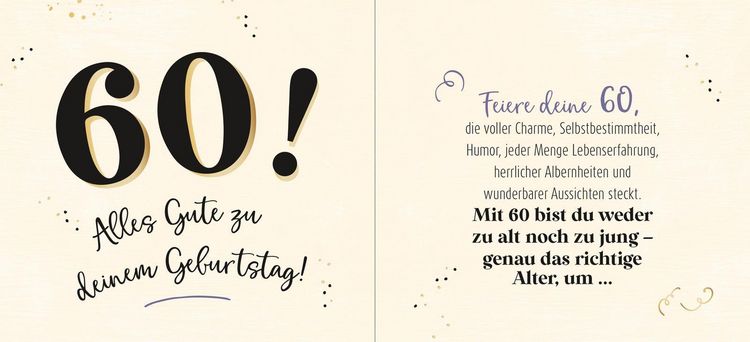 Produktbild: 60 - Genau das richtige Alter, um ...
