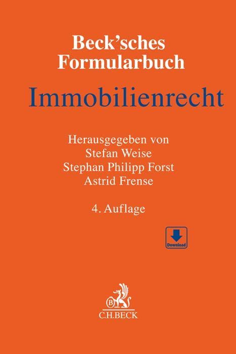 Produktbild: Beck'sches Formularbuch Immobilienrecht
