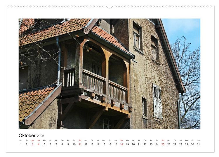 Produktbild: Verlassene Orte Ruhrgebiet (Wandkalender 2026 DIN A2 quer), CALVENDO Monatskalender