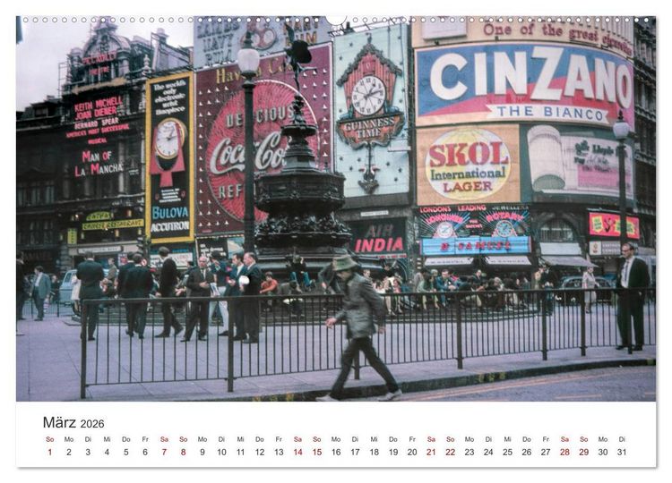 Produktbild: London - Vintage Views (Wandkalender 2026 DIN A2 quer), CALVENDO Monatskalender