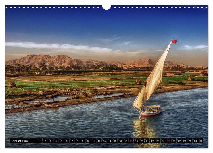 Produktbild: Abenteuer auf dem Nil. Eine Reise von Luxor nach Abu Simbel (Wandkalender 2026 DIN A3 quer), CALVENDO Monatskalender