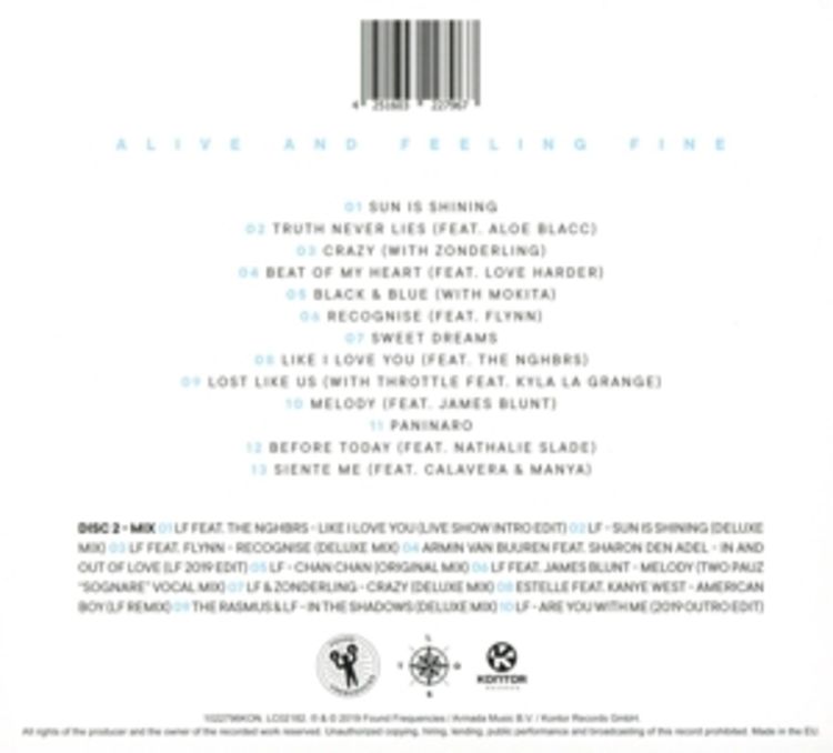 Produktbild: Alive & Feeling Fine