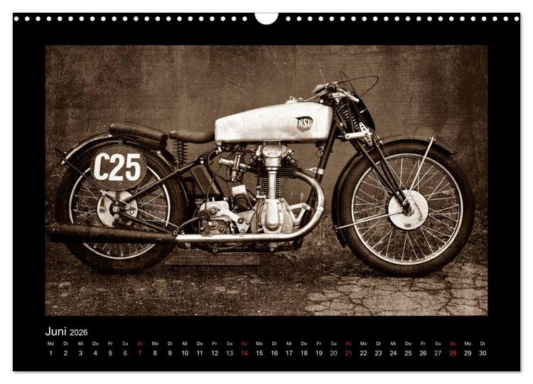 Produktbild: Motorrad Oldtimer (Wandkalender 2026 DIN A3 quer), CALVENDO Monatskalender