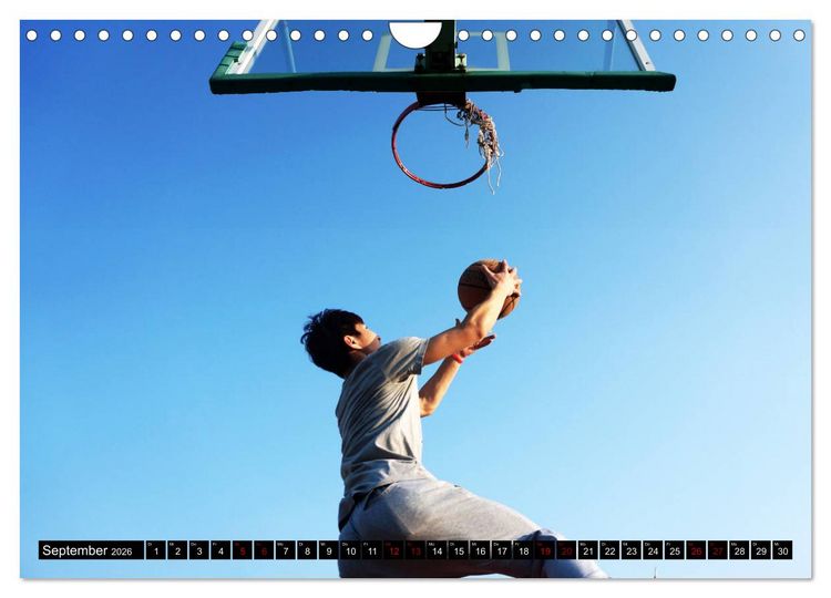 Produktbild: Basketball Action (Wandkalender 2026 DIN A4 quer), CALVENDO Monatskalender