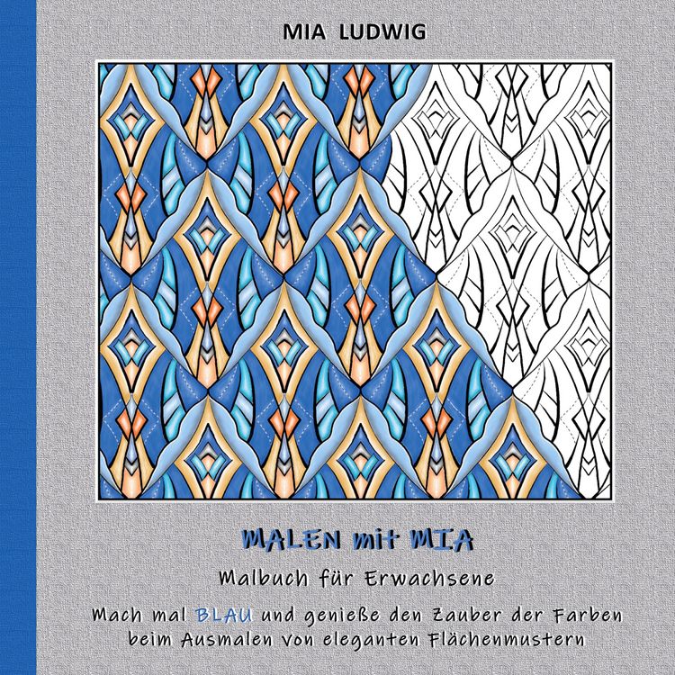 Produktbild: Malen mit Mia - Malbuch f&uuml;r Erwachsene